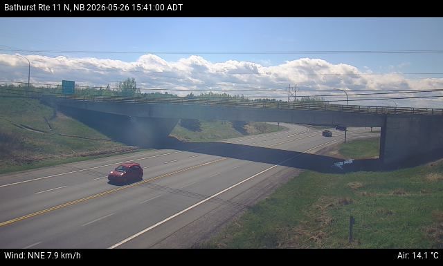Web Cam image of Bathurst (NB Highway 11)