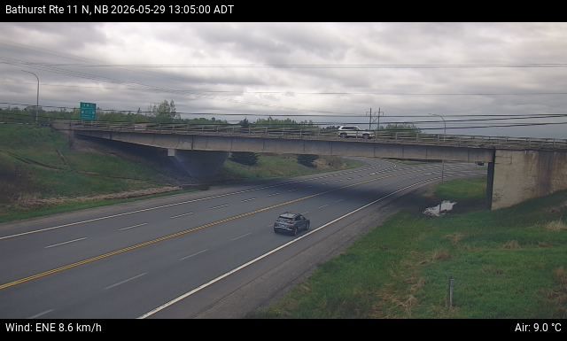 Web Cam image of Bathurst (NB Highway 11)