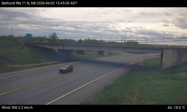 Web Cam image of Bathurst (NB Highway 11)