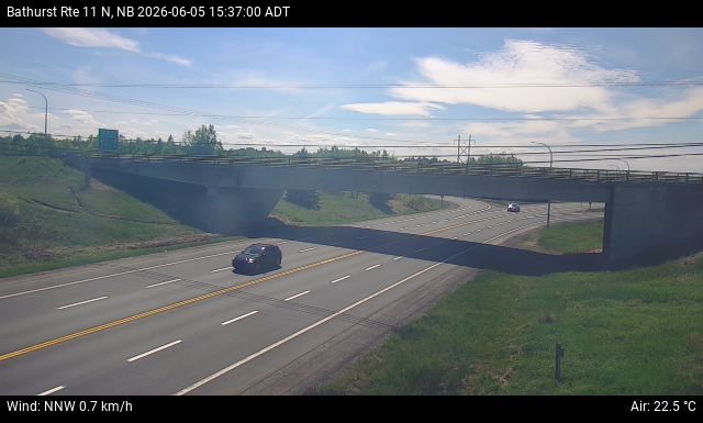 Web Cam image of Bathurst (NB Highway 11)