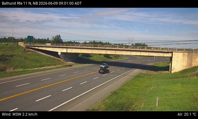 Web Cam image of Bathurst (NB Highway 11)
