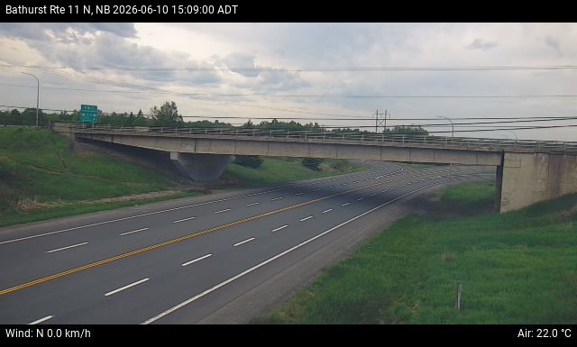 Web Cam image of Bathurst (NB Highway 11)
