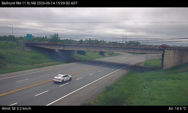 Web Cam image of Bathurst (NB Highway 11)