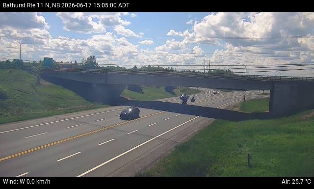 Web Cam image of Bathurst (NB Highway 11)