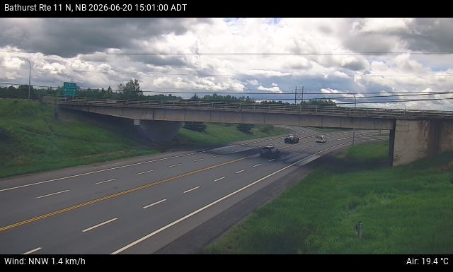 Web Cam image of Bathurst (NB Highway 11)