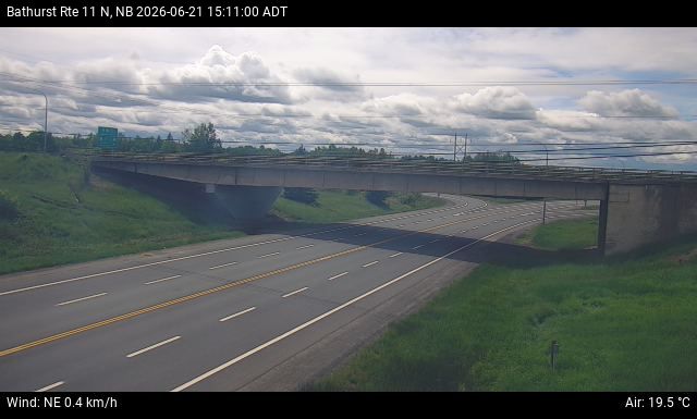 Web Cam image of Bathurst (NB Highway 11)