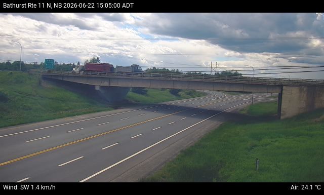 Web Cam image of Bathurst (NB Highway 11)