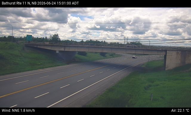 Web Cam image of Bathurst (NB Highway 11)