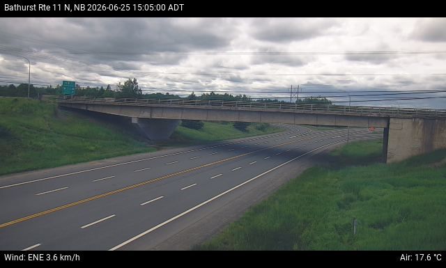 Web Cam image of Bathurst (NB Highway 11)
