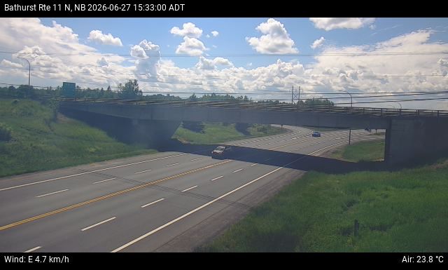Web Cam image of Bathurst (NB Highway 11)