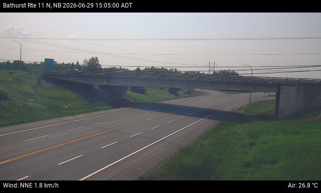 Web Cam image of Bathurst (NB Highway 11)