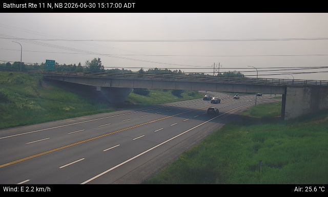 Web Cam image of Bathurst (NB Highway 11)