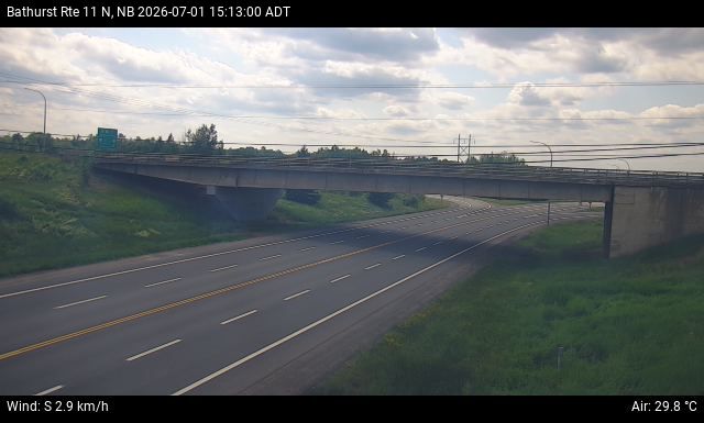 Web Cam image of Bathurst (NB Highway 11)