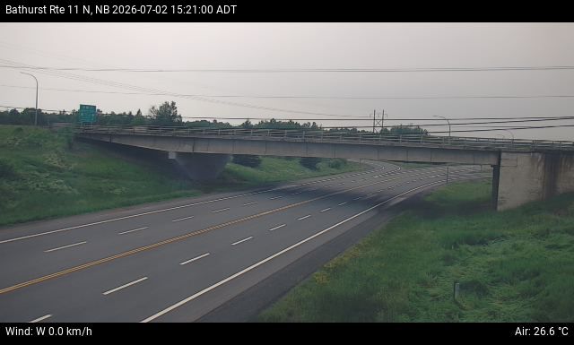 Web Cam image of Bathurst (NB Highway 11)