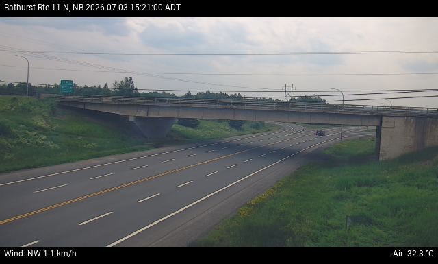 Web Cam image of Bathurst (NB Highway 11)