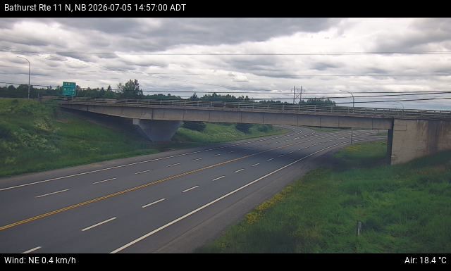 Web Cam image of Bathurst (NB Highway 11)