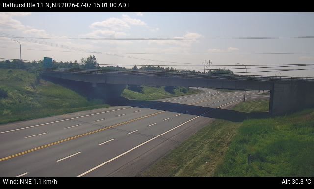 Web Cam image of Bathurst (NB Highway 11)