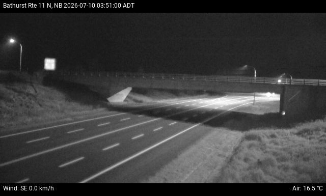Web Cam image of Bathurst (NB Highway 11)