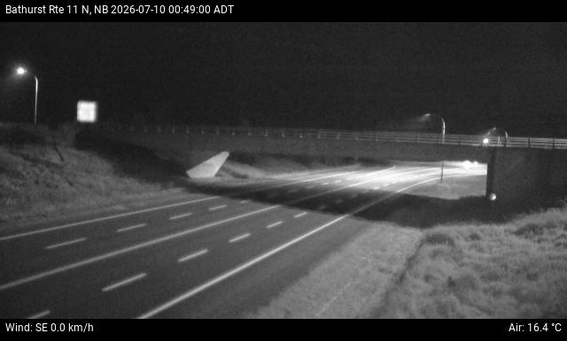 Web Cam image of Bathurst (NB Highway 11)