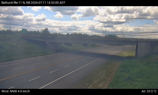 Web Cam image of Bathurst (NB Highway 11)