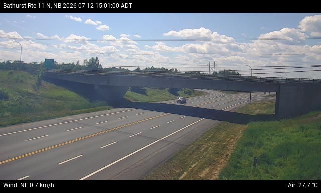 Web Cam image of Bathurst (NB Highway 11)