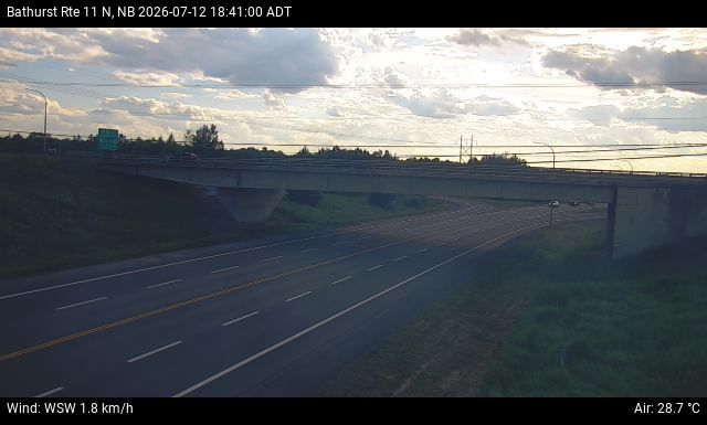 Web Cam image of Bathurst (NB Highway 11)
