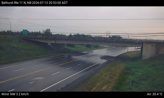 Web Cam image of Bathurst (NB Highway 11)