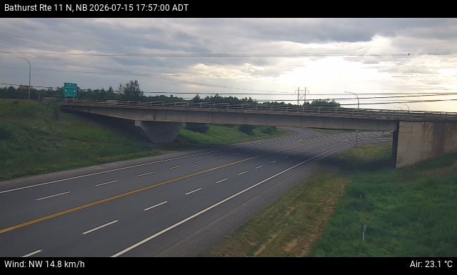 Web Cam image of Bathurst (NB Highway 11)