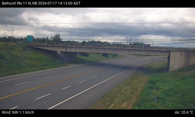 Web Cam image of Bathurst (NB Highway 11)