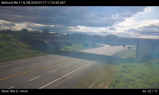 Web Cam image of Bathurst (NB Highway 11)