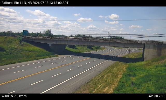 Web Cam image of Bathurst (NB Highway 11)