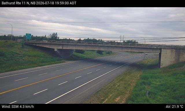 Web Cam image of Bathurst (NB Highway 11)