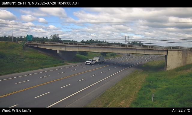 Web Cam image of Bathurst (NB Highway 11)