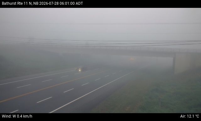 Web Cam image of Bathurst (NB Highway 11)