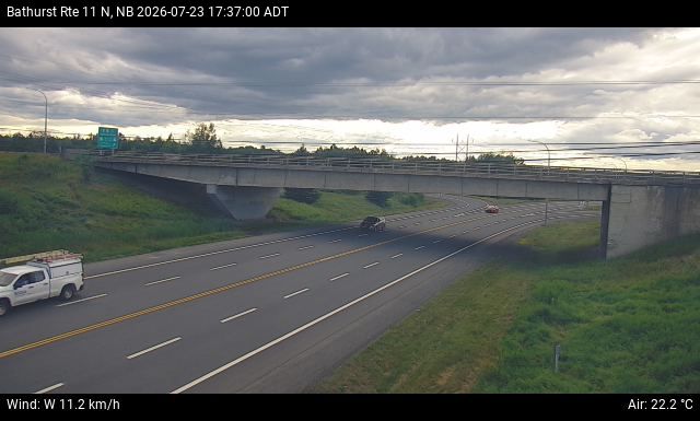 Web Cam image of Bathurst (NB Highway 11)