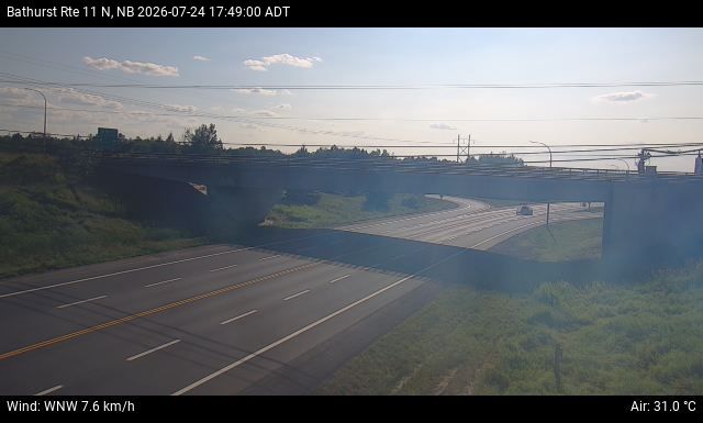 Web Cam image of Bathurst (NB Highway 11)
