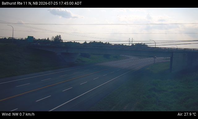 Web Cam image of Bathurst (NB Highway 11)