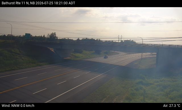 Web Cam image of Bathurst (NB Highway 11)
