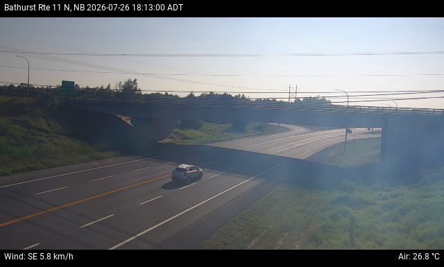Web Cam image of Bathurst (NB Highway 11)