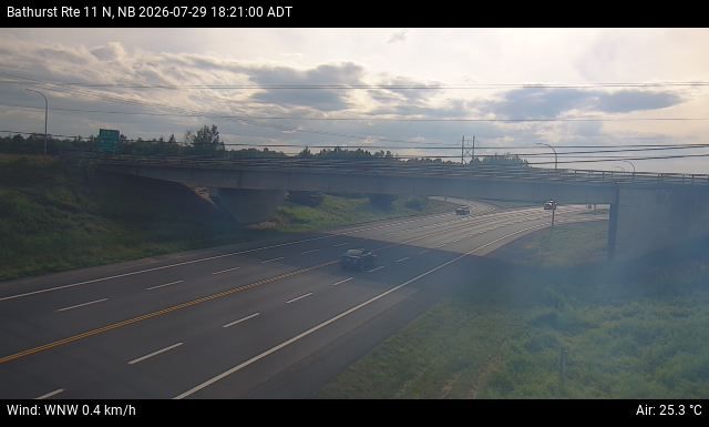 Web Cam image of Bathurst (NB Highway 11)