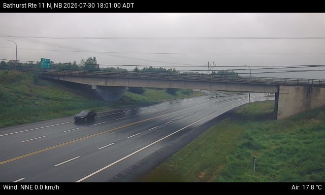 Web Cam image of Bathurst (NB Highway 11)
