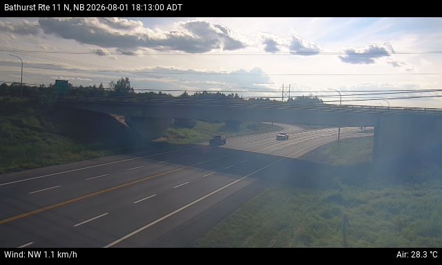 Web Cam image of Bathurst (NB Highway 11)