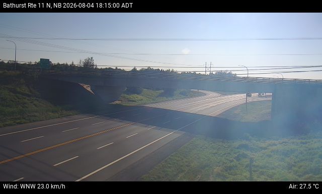 Web Cam image of Bathurst (NB Highway 11)
