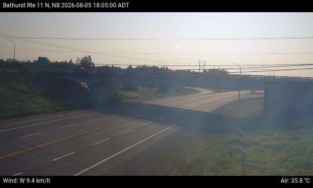 Web Cam image of Bathurst (NB Highway 11)