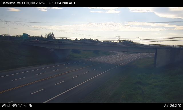 Web Cam image of Bathurst (NB Highway 11)