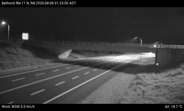 Web Cam image of Bathurst (NB Highway 11)