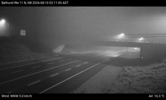 Web Cam image of Bathurst (NB Highway 11)