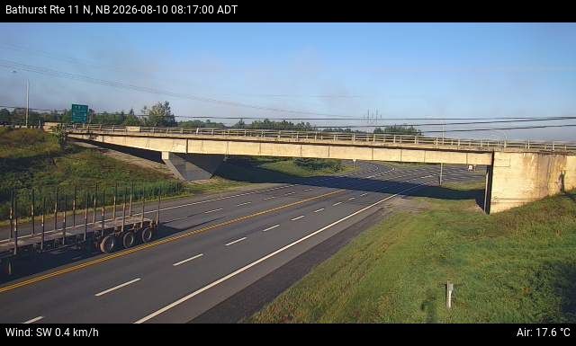 Web Cam image of Bathurst (NB Highway 11)