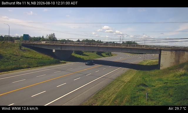 Web Cam image of Bathurst (NB Highway 11)