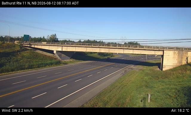 Web Cam image of Bathurst (NB Highway 11)